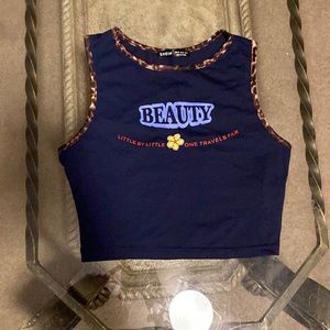 Womens tank top shein navy blue